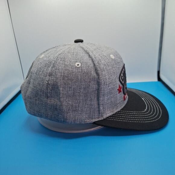 California Republic Bear Gray w/ Black Snap Back Hat Cap 100% Cotton - Picture 5 of 7